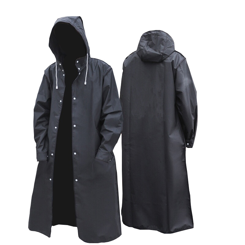 Black Fashion Adult Waterproof - Mens Fashion Poncho avaliação e preço