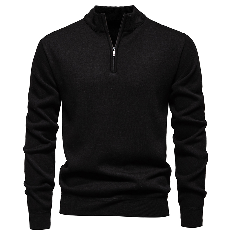 2026 New Men's Half-Zip Stand  - Men'S Fashion Zip Sweater avaliação e preço