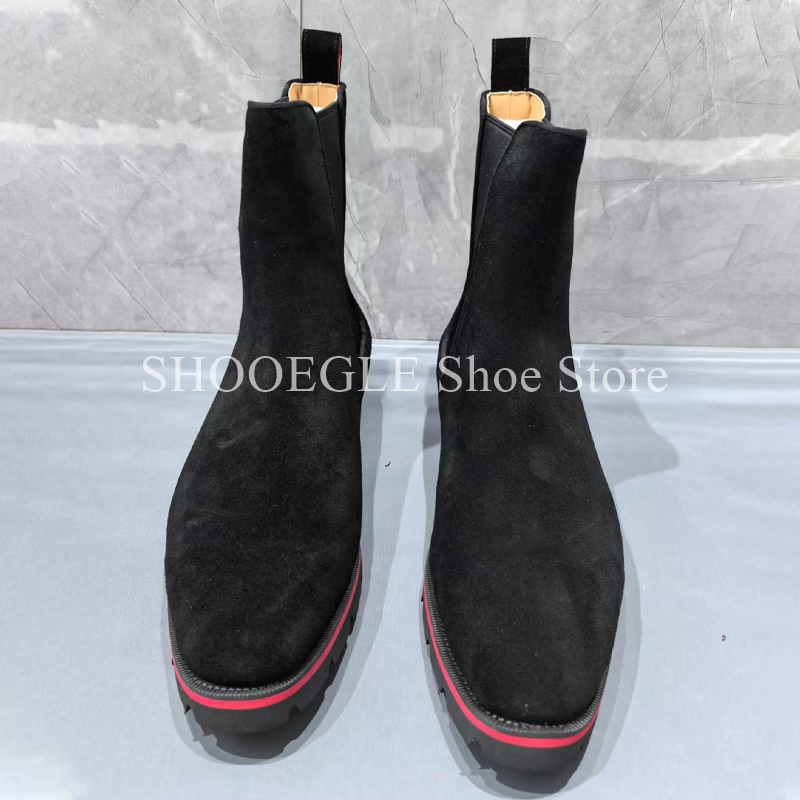 Black Cow Suede Men’s Boots Ro - Mens Fashion Winter 2025 avaliação e preço