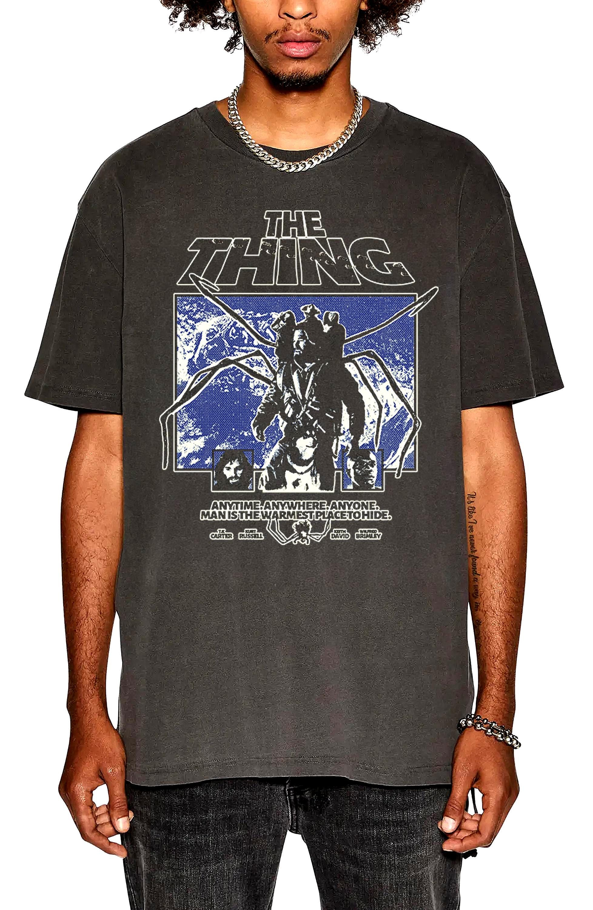 The Thing Movie Poster T-shirt - Poster Men Fashion avaliação e preço