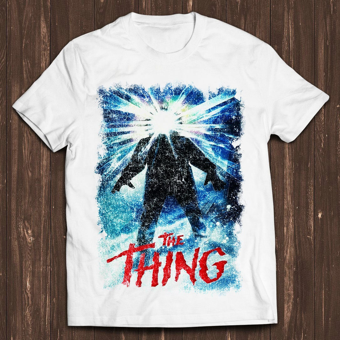 The Thing Movie Poster T-shirt - Poster Men Fashion avaliação e preço