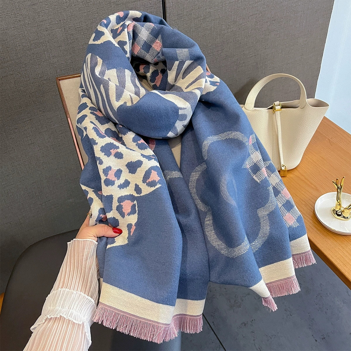 Men Women Thick Warm Shawl Wra - Mens Fashion Poncho avaliação e preço