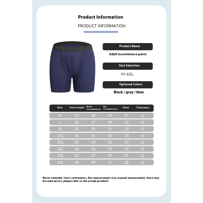 ‌Men Washable Diaper Underwear - Men'S Fashion Underwear avaliação e preço